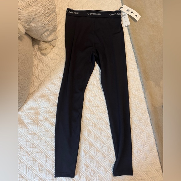 Calvin Klein Black Leggings Essential Bottoms - Picture 1 of 2